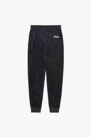 FILA Sara Velour Joggers Black,Womens Clothing | CA.SJZPHX308